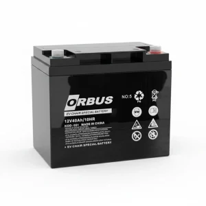 Orbus 12 Volt 40 Ah Kuru Tip Akü | Bakım Gerektirmeyen Sızdırmaz Akü